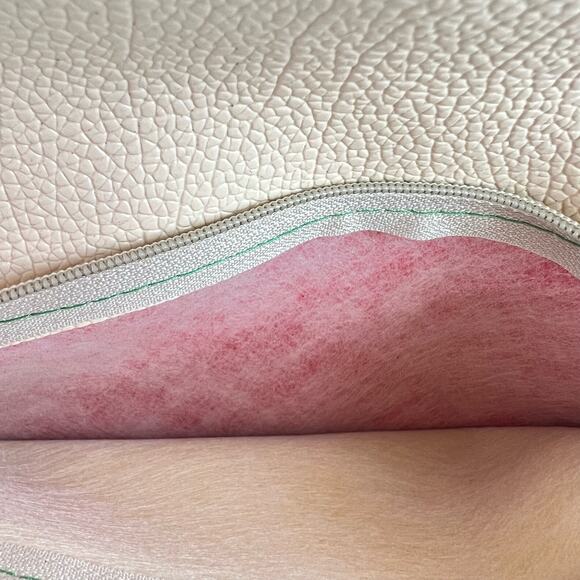 Clutch Purse Wristlet Crossbody Green Vintage 70s Retro MCM Pebbled Faux Leather - Picture 10 of 15